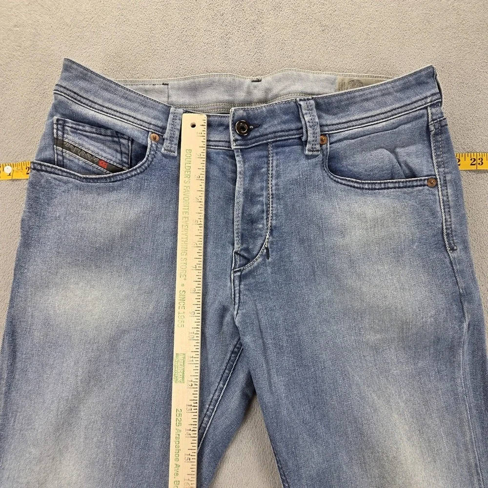 Diesel Jeans Mens 32x32 Blue Larkee Beex Regular Tapered Button Fly 084RB‎